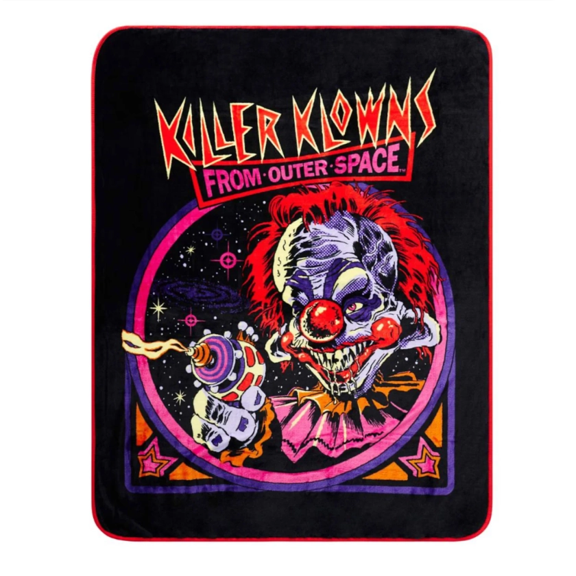 Killer Klowns from Outer Space Retro Fleece Blanket | Mad About Horror