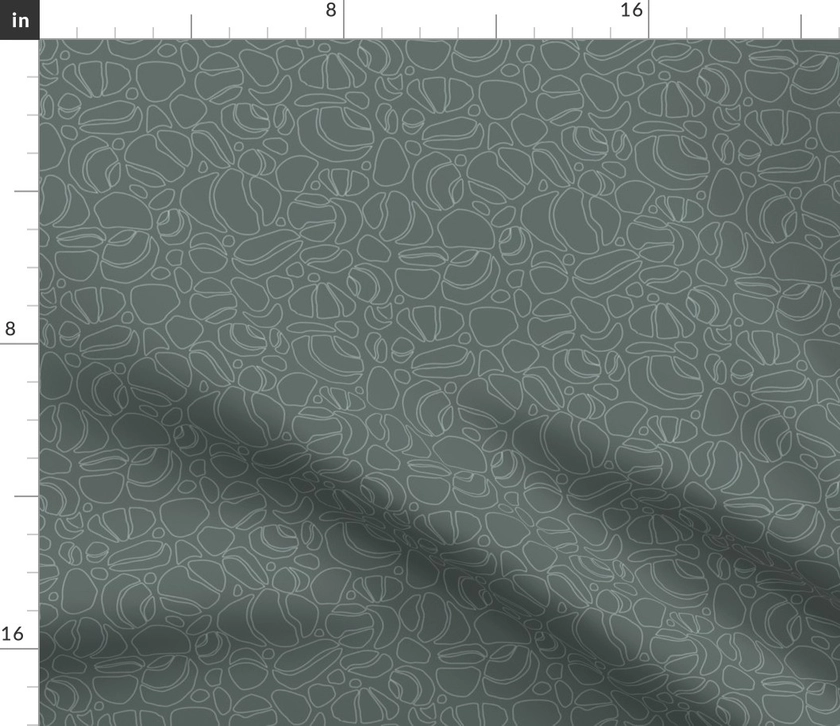 Rock Lines - Winter Grey Fabric | Spoonflower