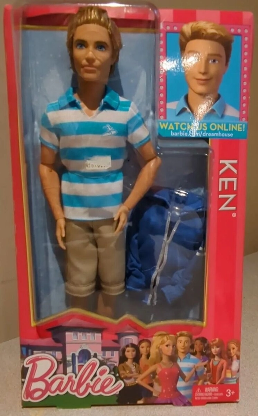 Barbie Life In The Dreamhouse Ken doll #BFW77 Hard to Find NEW Mattel 2012