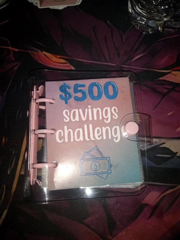 Mini Binder Savings Challenge Challenge Saving - Temu