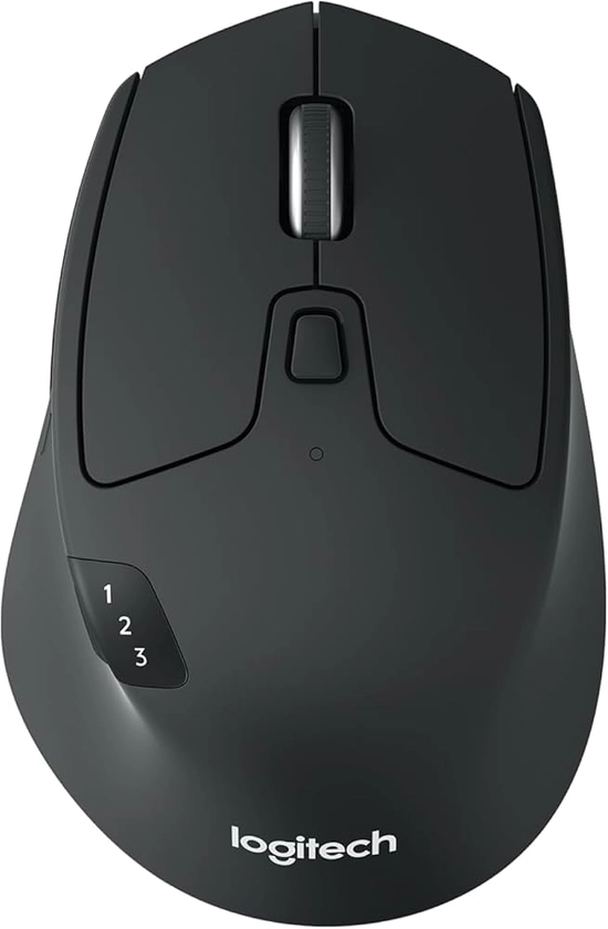 Logitech M720 Triathlon Souris Sans Fil Multidispositif, Bluetooth Récepteur USB, 1000 PPP, 6 Boutons Programmables, Piles 2 ans, Compatible Ordinateur Portable, PC, Mac, iPadOS - Gris