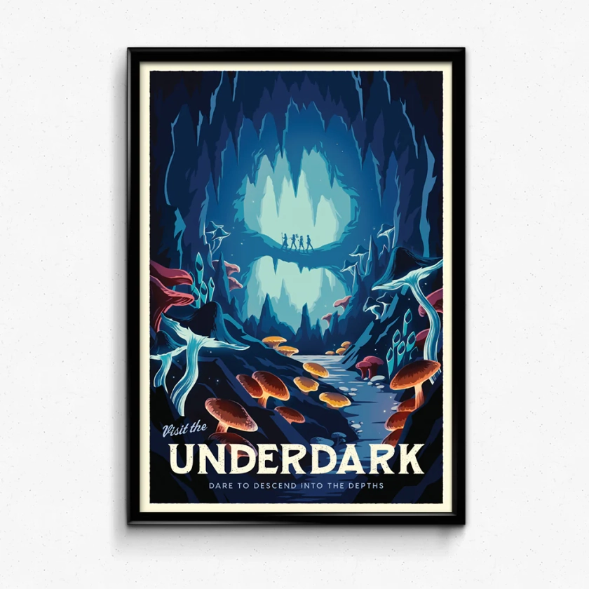 The Underdark Travel Poster