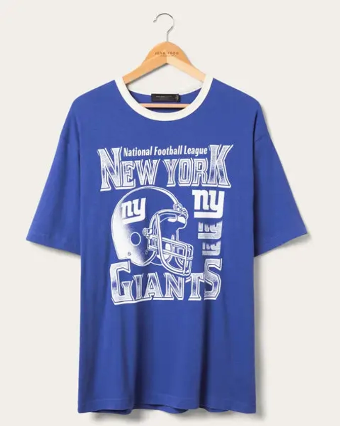 New York Giants Oversized Ringer Tee