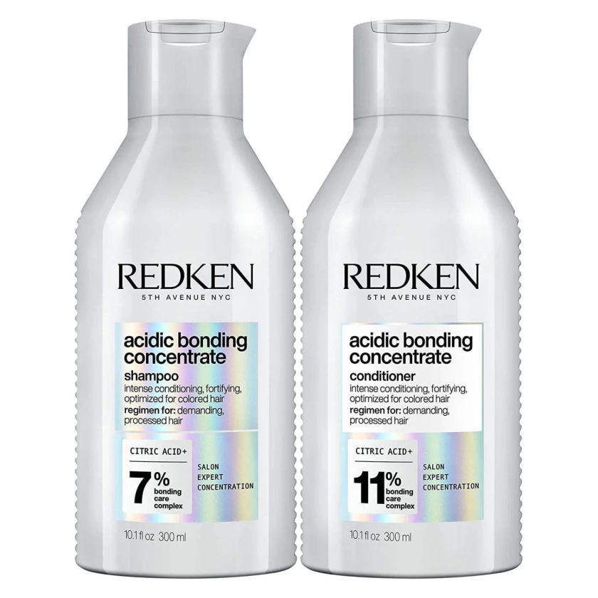 Redken Acidic Bonding Concentrate Shampoo and Conditioner Set 300 ml Each - Walmart.com