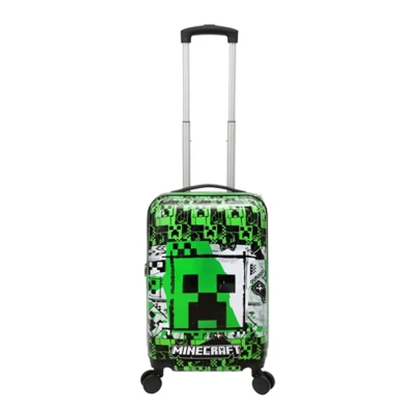 Minecraft Creeper 20" Carry-On Luggage With Wheels And Retractable Handle