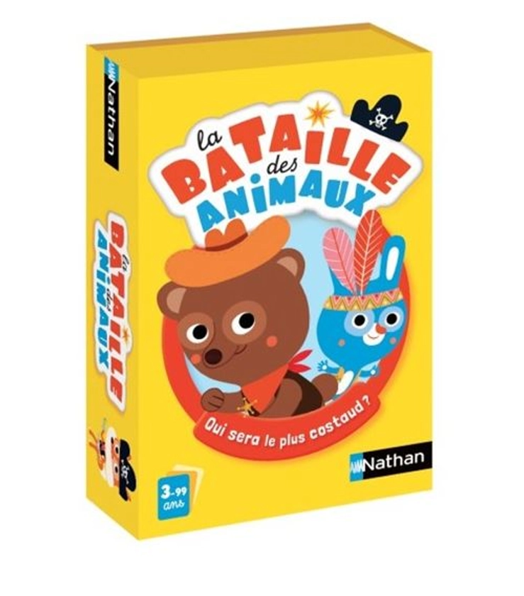 Jeu de cartes Nathan La bataille des animaux