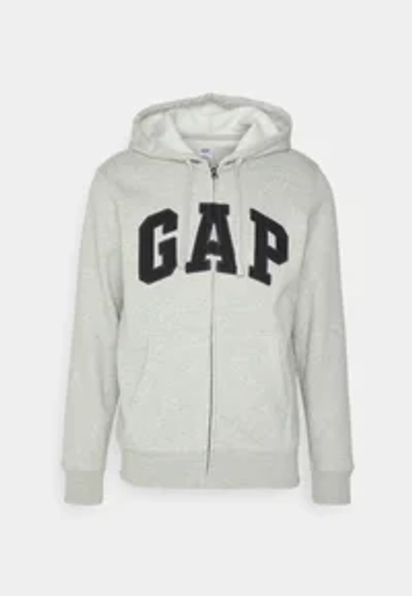 GAP ARCH - Zip-up sweatshirt - light heather grey/grey - Zalando.co.uk