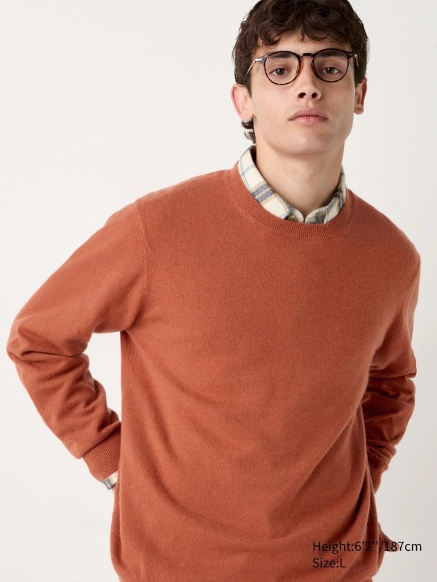 Men's Cashmere Crew Neck Jumper | UNIQLO UK