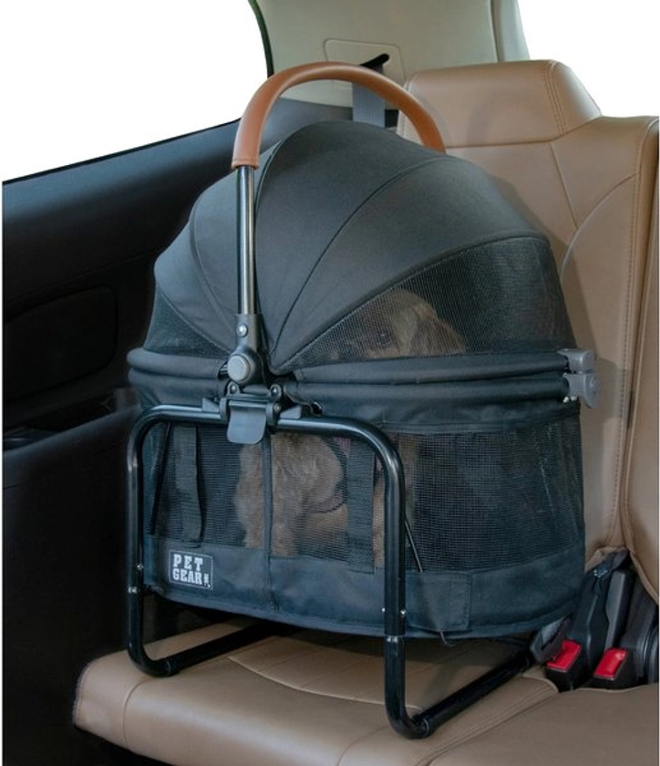 PET GEAR View 360 Booster Travel System Dog & Cat Carrier, Jet Black - Chewy.com