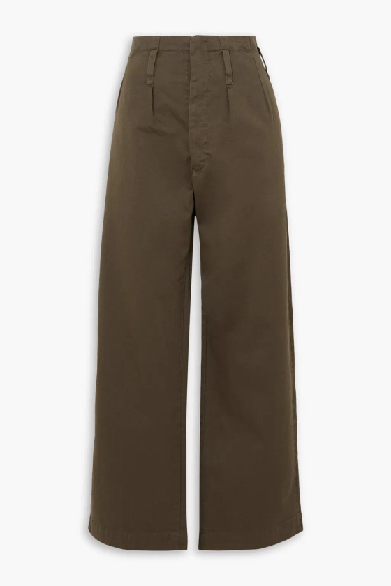 FORTELA Fiona cotton-twill straight-leg pants | THE OUTNET