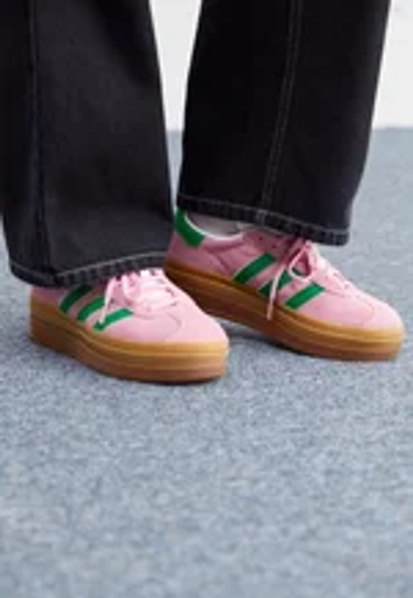 GAZELLE BOLD - Sneakers laag - true pink/green/cloud white