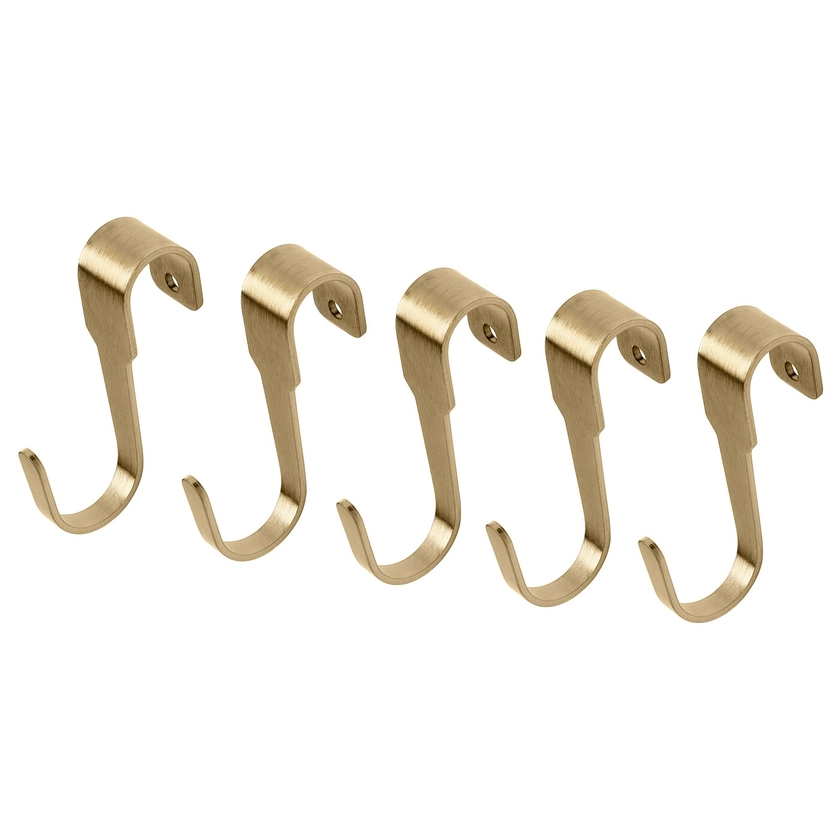 HULTARP hook, polished/brass-colour, 7 cm - IKEA Spain