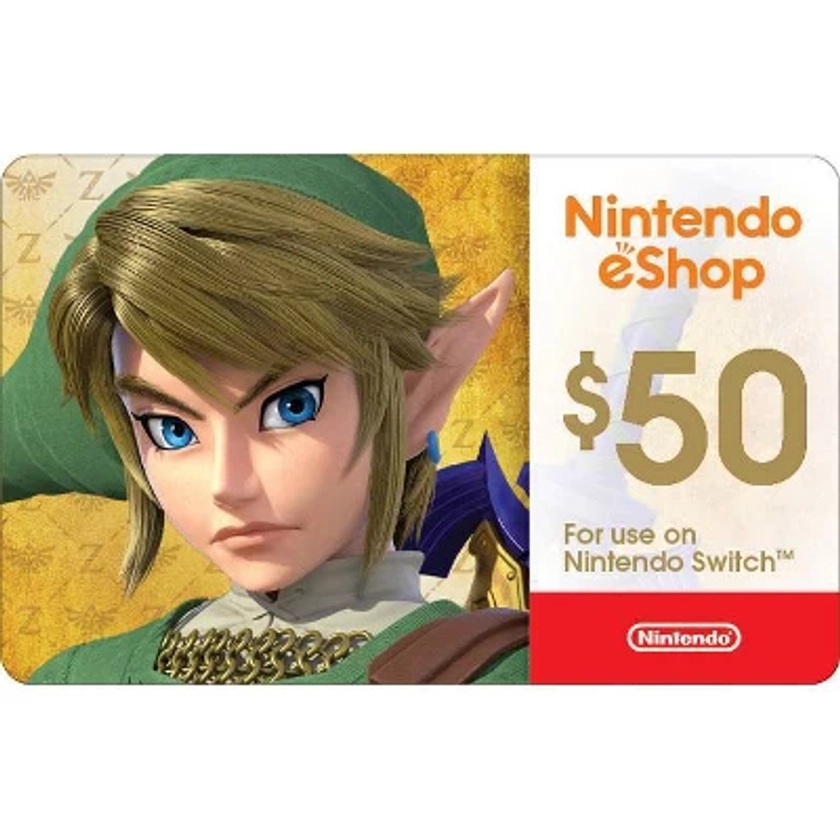 $50 Nintendo eShop Gift Card (Email Delivery)