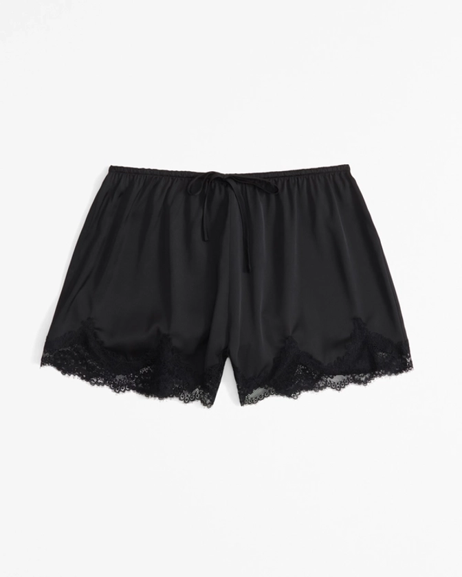 Women's Lace and Satin Sleep Short | Women's Matching Sets | Abercrombie.com