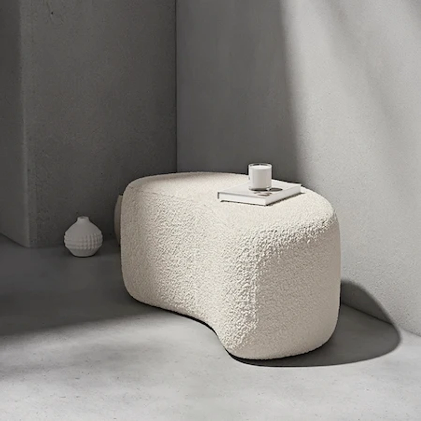 Stylish Upholstered Ottoman & Pouf