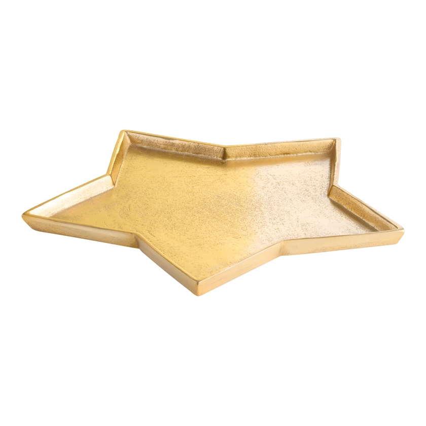 Large Gold Metal Star Shaped Serving Platter - World Market