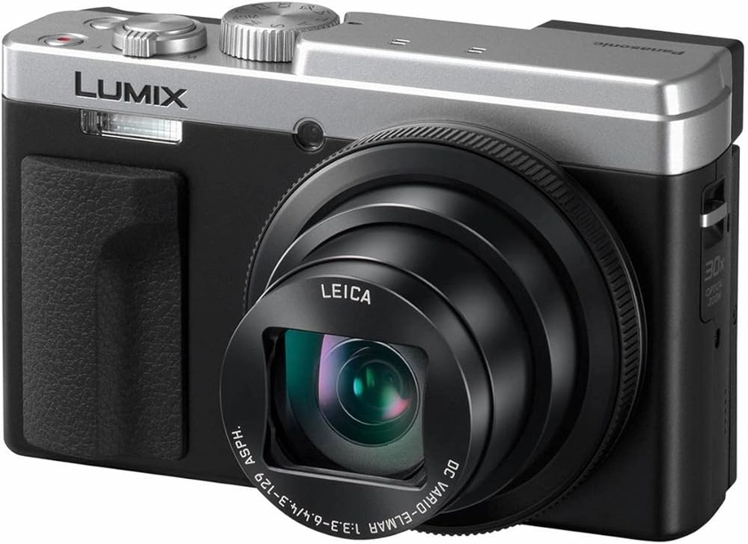 Amazon.com : Panasonic LUMIX ZS80 20.3MP Digital Camera, 30x 24-720mm Travel Zoom Lens, 4K Video, Optical Image Stabilizer and 3.0-inch Display – Point & Shoot Camera with Lecia Lens- DC-ZS80S (Silver), Black : Electronics