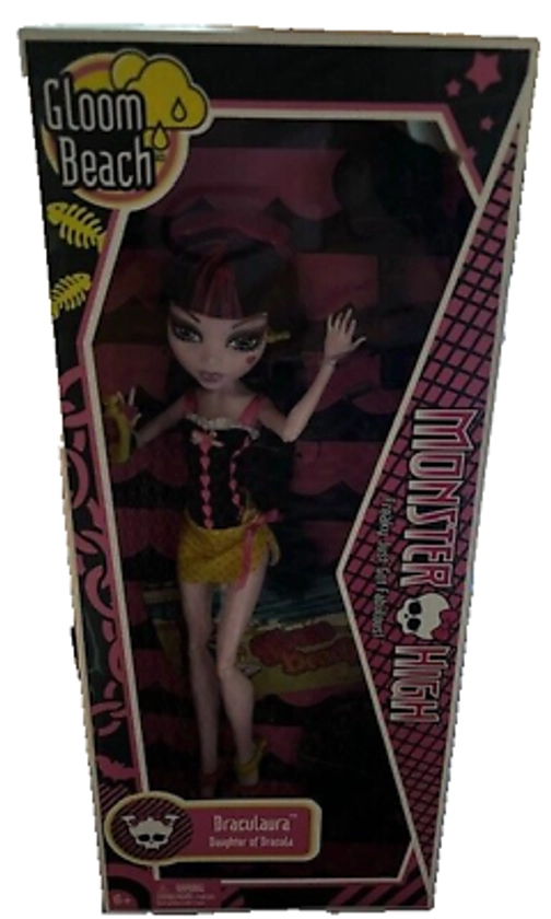 Monster High Gloom Beach Draculaura Doll Mattel 2010 NIB