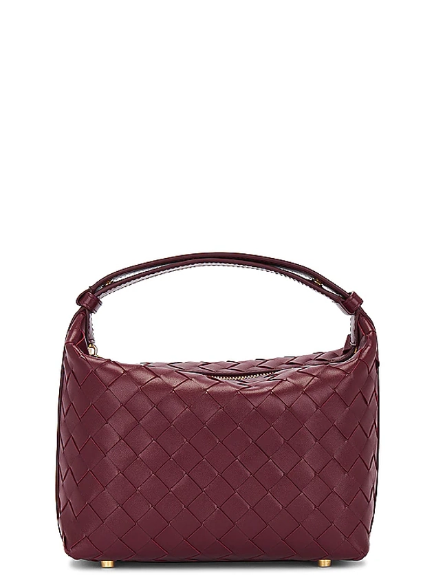 Bottega Veneta Mini Wallace Bag in Cherry & Gold | FWRD