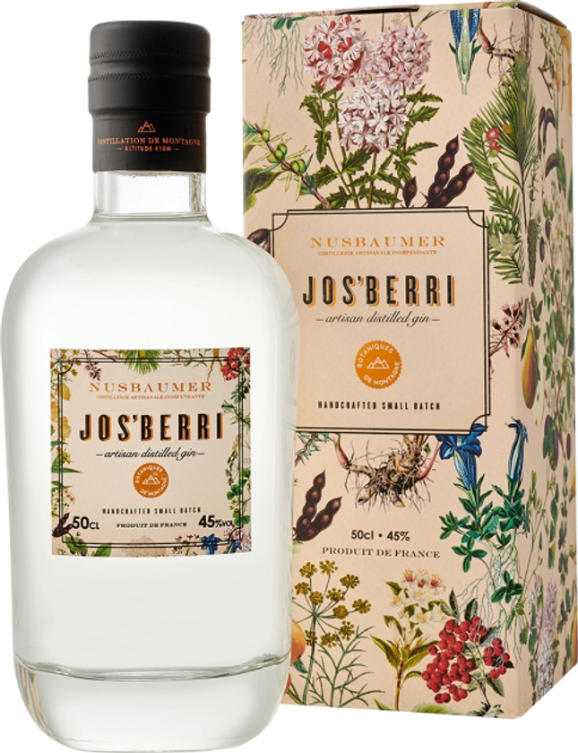 GIN JOS'BERRI 45° Gin Français Distillerie Artisanale Nusbaumer