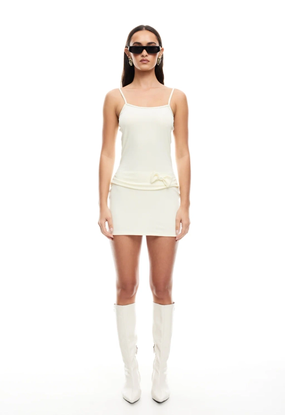 INTUITION MINI DRESS - CORNSILK