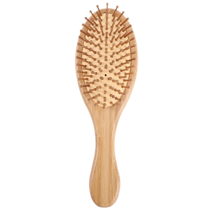 NUOLUX Brush Hair Combpaddle Wooden Detanglingwood Hairbrush Head Curly Detangler Bristles Hairdressing Bristlebrushes Frizz