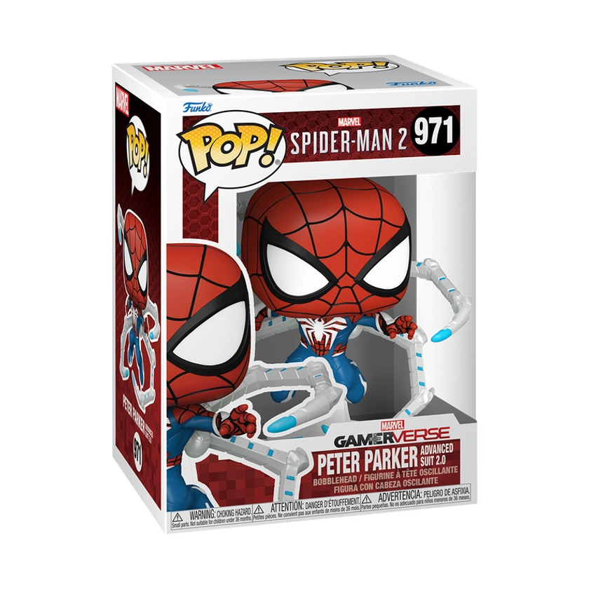 * PRÉ-RESERVA * Funko POP! Marvel Spider-Man 2 Peter Parker Advanced Suit 2.0 #971