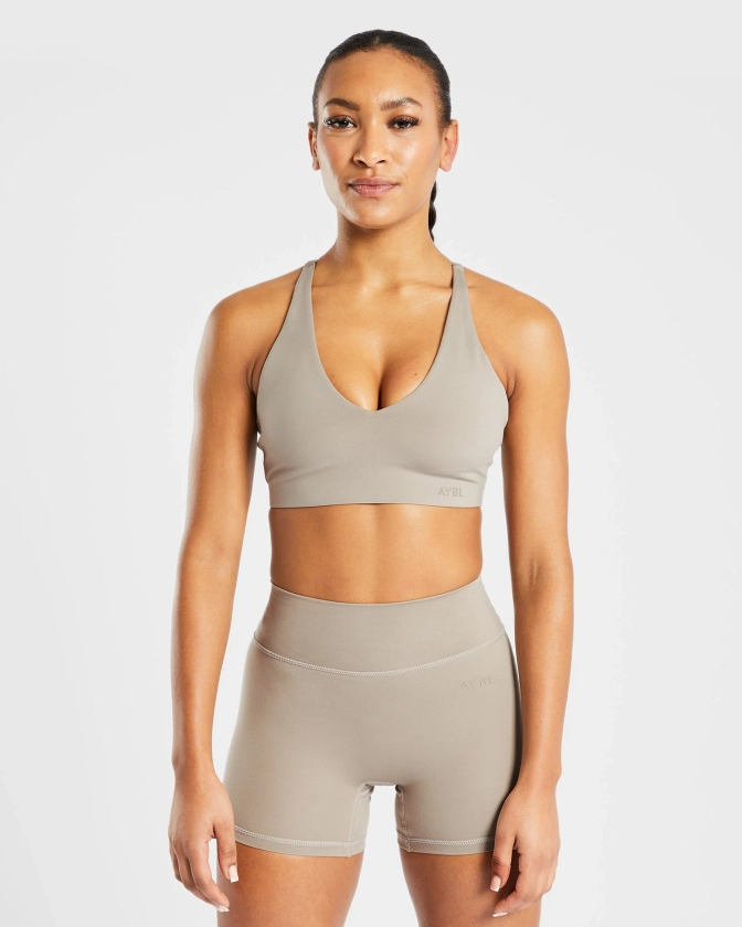 Staple Sports Bra - Muted Taupe