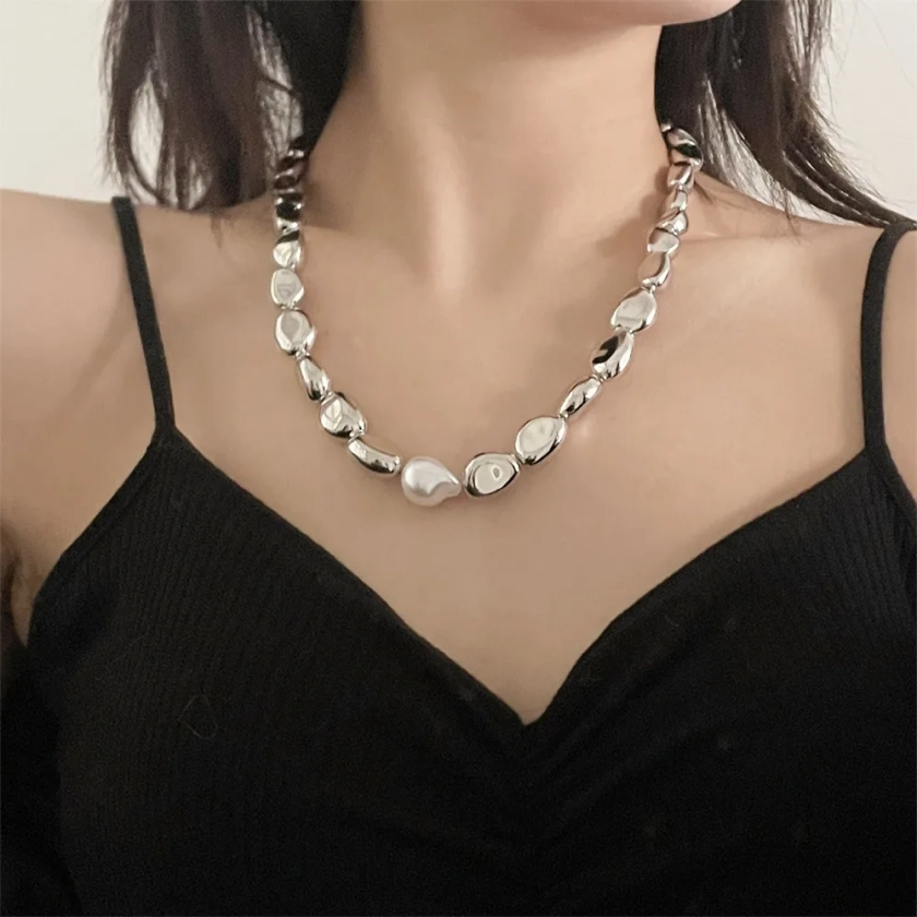 Женское ожерелье из искусственного жемчуга в стиле бохо на AliExpress