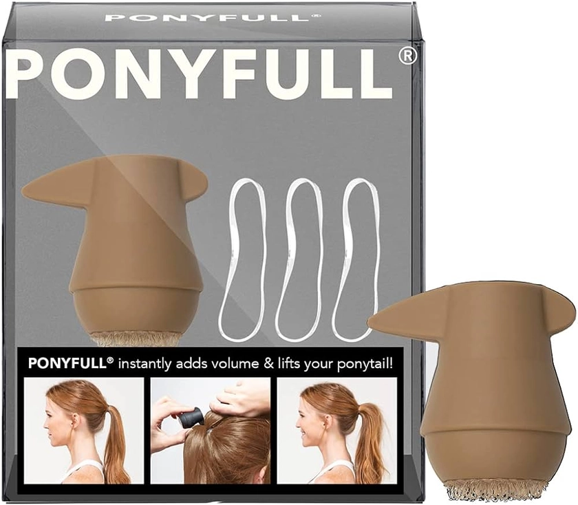 Amazon.com : Kitsch PONYFULL Ponytail Volume Enhancer Hair Accessories for Women with 3 Ponytail Holders, Styling Tools That Adds Volume & Lift Your Pony Tail in Seconds for Daily Use Any Occasion, 1 Pc (Blonde) : Beauty & Personal Care