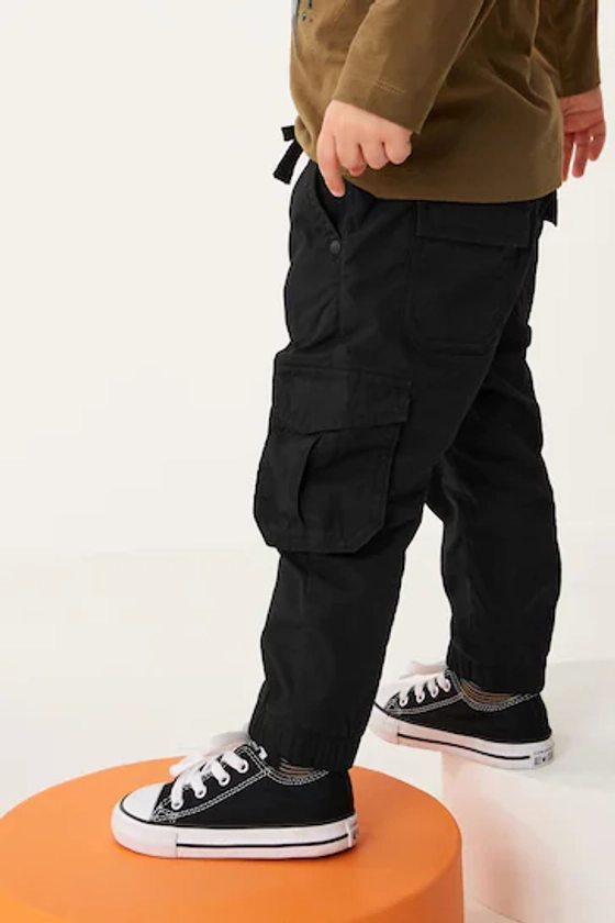 Buy Black Lined Cargo Trousers (3mths-7yrs) from the Next UK online shop