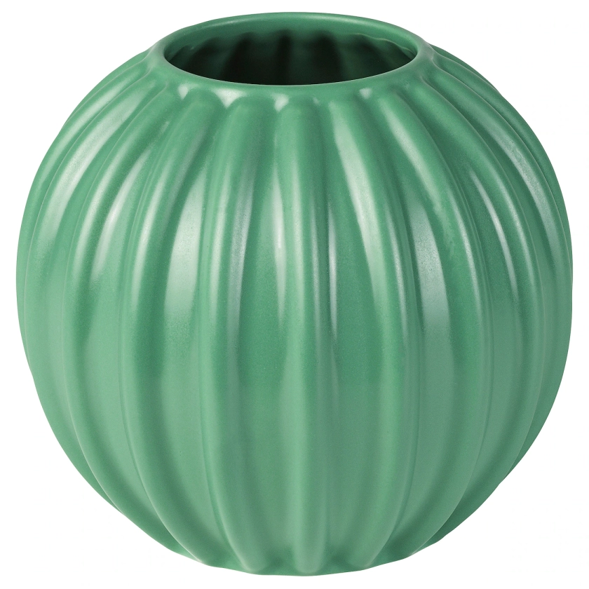 SKOGSTUNDRA Vase - vert 15 cm