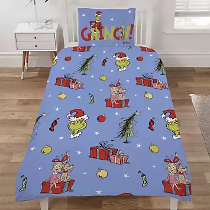 The Grinch Double Sided Duvet Cover Set | Freemans