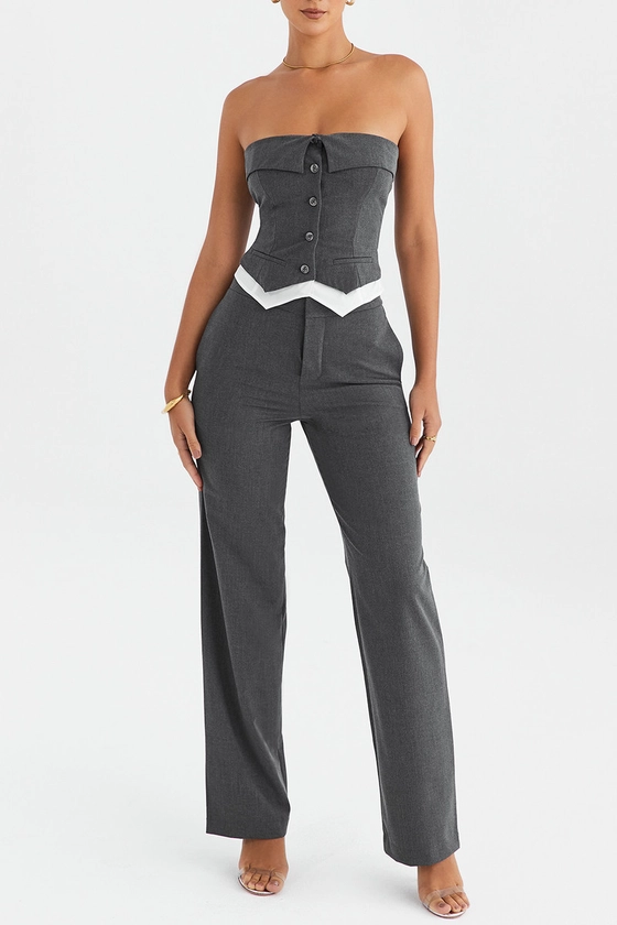 Slate Tailored Trousers - Mistress Rock