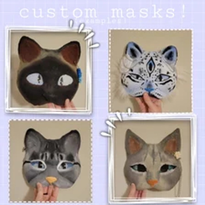 One Custom mask made to order (Commissions are currently closed - Please do not oder without permission)