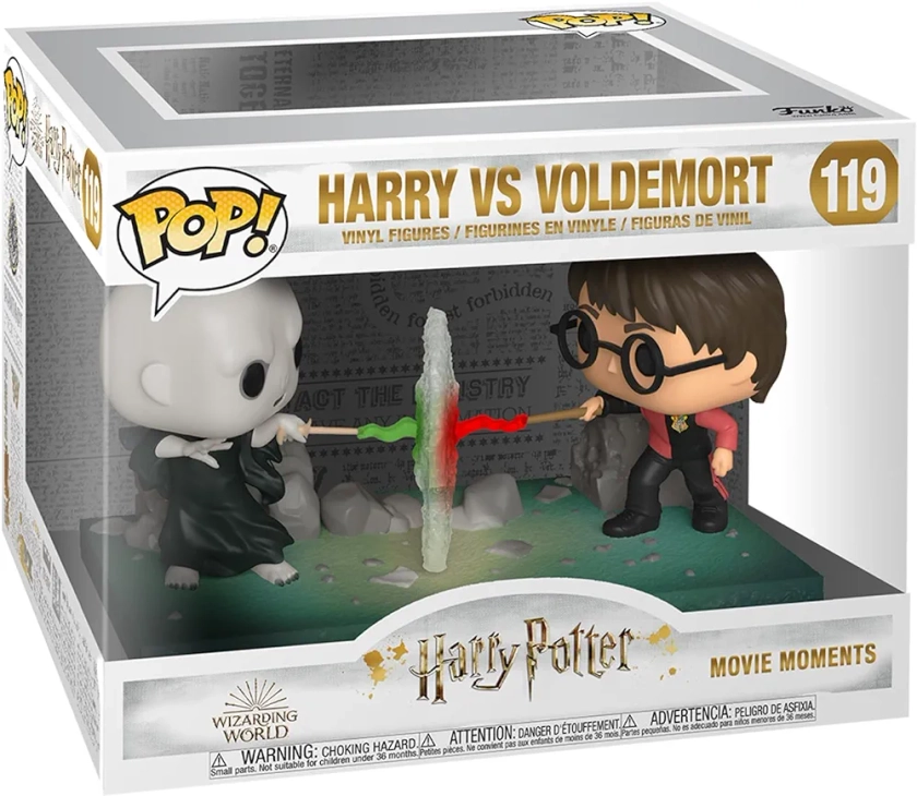Funko Pop! Moment: Harry Potter VS Voldemort- Figurine en Vinyle à Collectionner - Idée de Cadeau - Produits Officiels - Jouets pour les Enfants et Adultes - Movies Fans