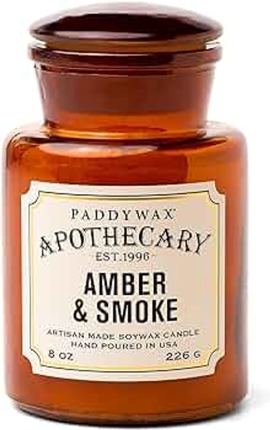 Paddywax Scented Candles Artisan Apothecary Candle, 8-Ounce, Amber & Smoke