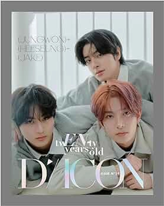 DICON VOLUME N°19 ENHYPEN : tw(EN-) ty years old Photobook+Folded poster on pack+Tracking Sealed (UNIT 1(JUNGWON+HEESEUNG+JAKE))