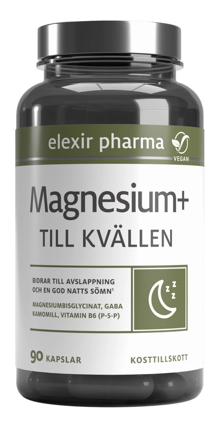 Elexir Pharma Magnesium+ Till kvällen 90 kapslar