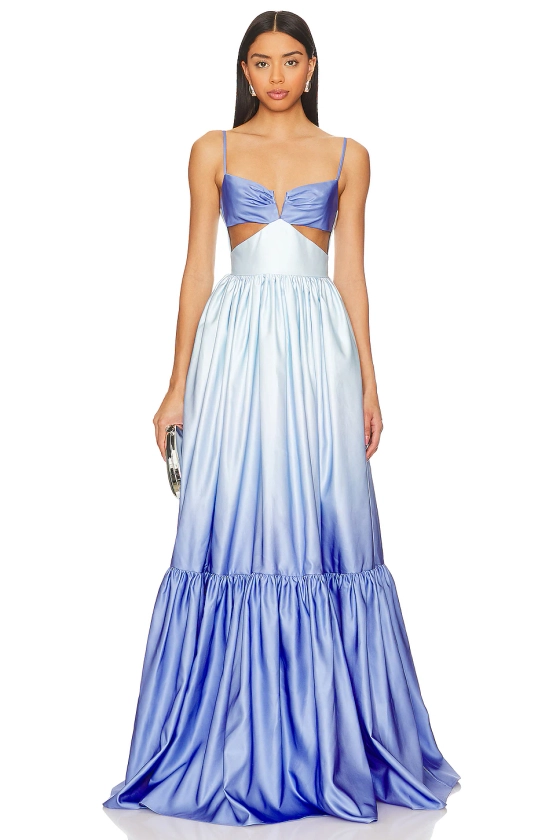 SAU LEE Nova Gown in Blue Ombre | REVOLVE