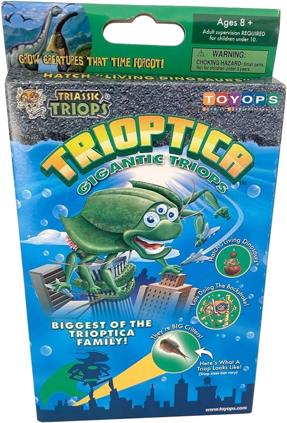 TRIASSIC TRIOPS - Gigantic Triops Kit, Contains Eggs, Food, Instructions and Helpful Hints to Hatch and Grow Your Own Jumbo-Sized Prehistoric Creatures, Fun Educational Toy for Kids