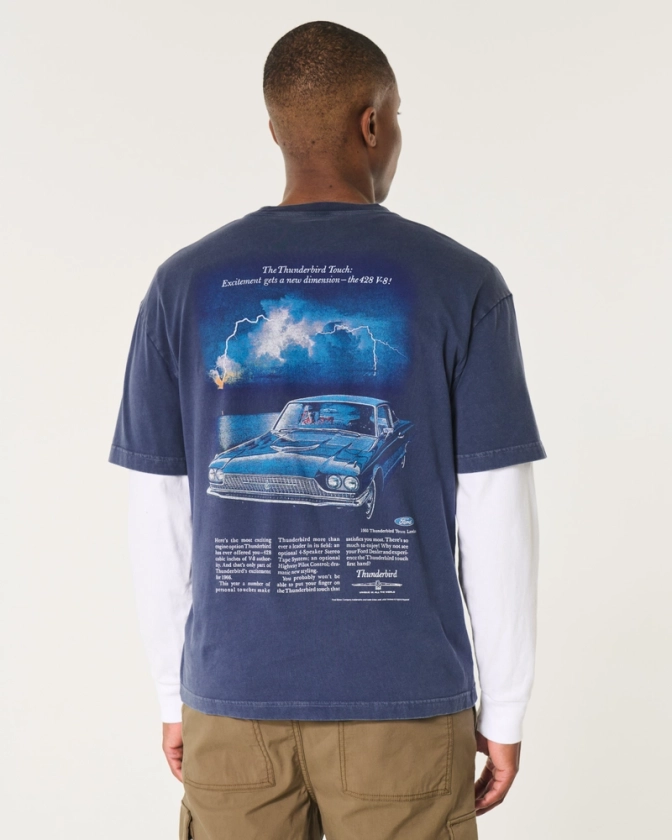 Men's Boxy Toyota Supra Graphic Tee | Men's Tops | HollisterCo.com