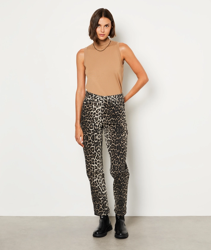 Pantalon imprimé coupe carotte COTON - ETAM