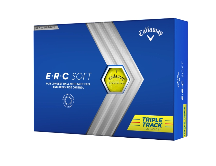 Callaway 2023 ERC Soft Triple Track Golf Balls 12pk - Yellow
