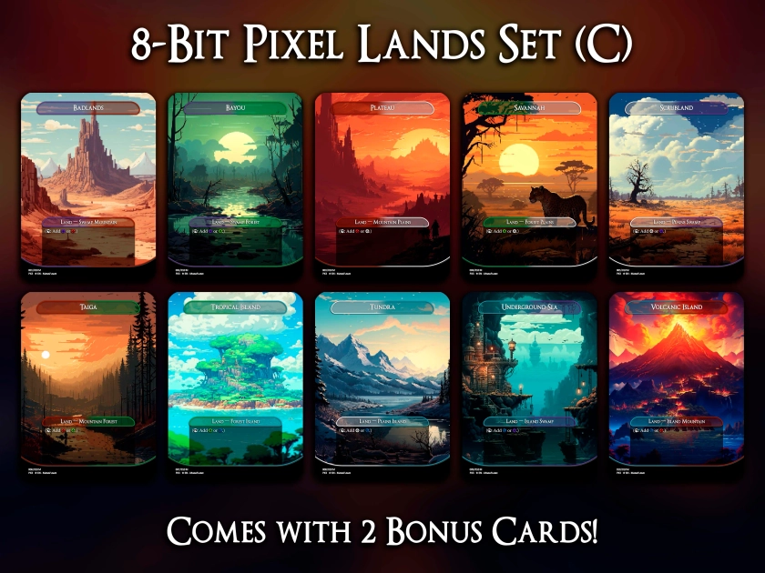 8-Bit Pixel Lands Set (C)