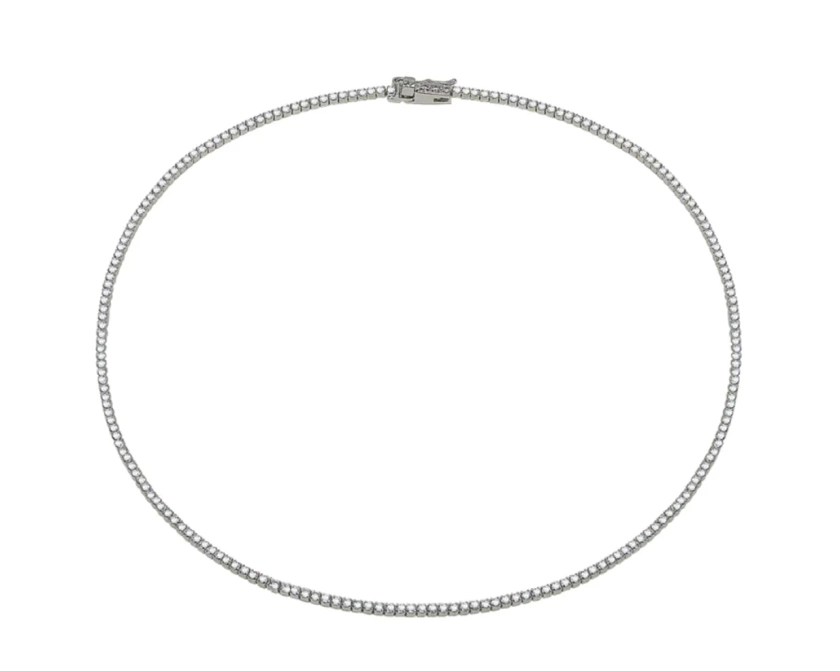 Thin Tennis Necklace - The M Jewelers