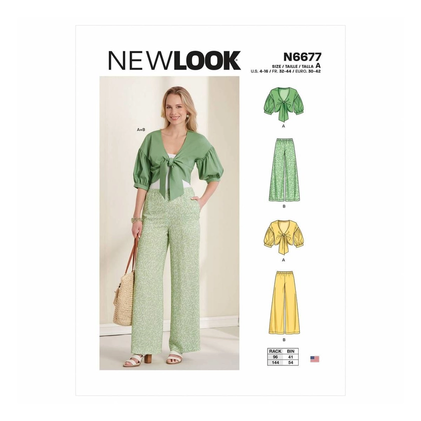 Buy New Look Women's Jacket and Trousers Sewing Pattern N6677 for GBP 5.25 | Hobbycraft UK