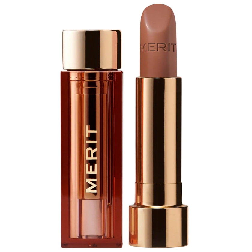 MERIT Signature Lip Lightweight Satin Lipstick Slip - warm neutral