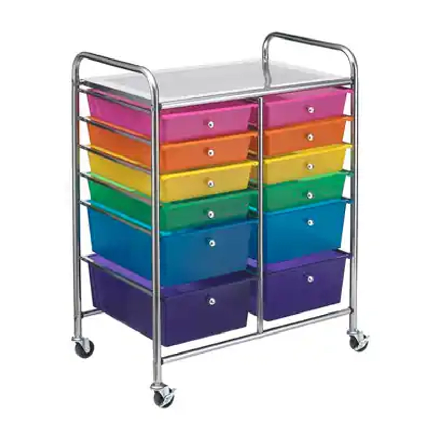Multicolor 12 Drawer Rolling Cart by Simply Tidy™ | Michaels