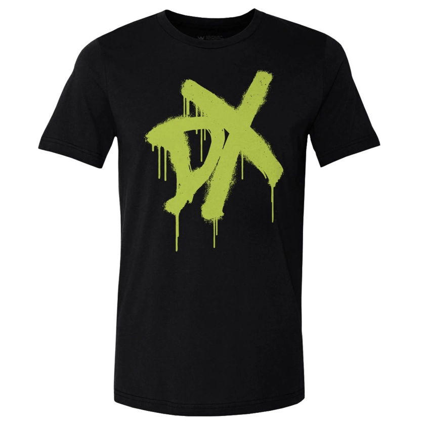 Men's 500 Level Black D-Generation X Spray Paint Logo T-Shirt